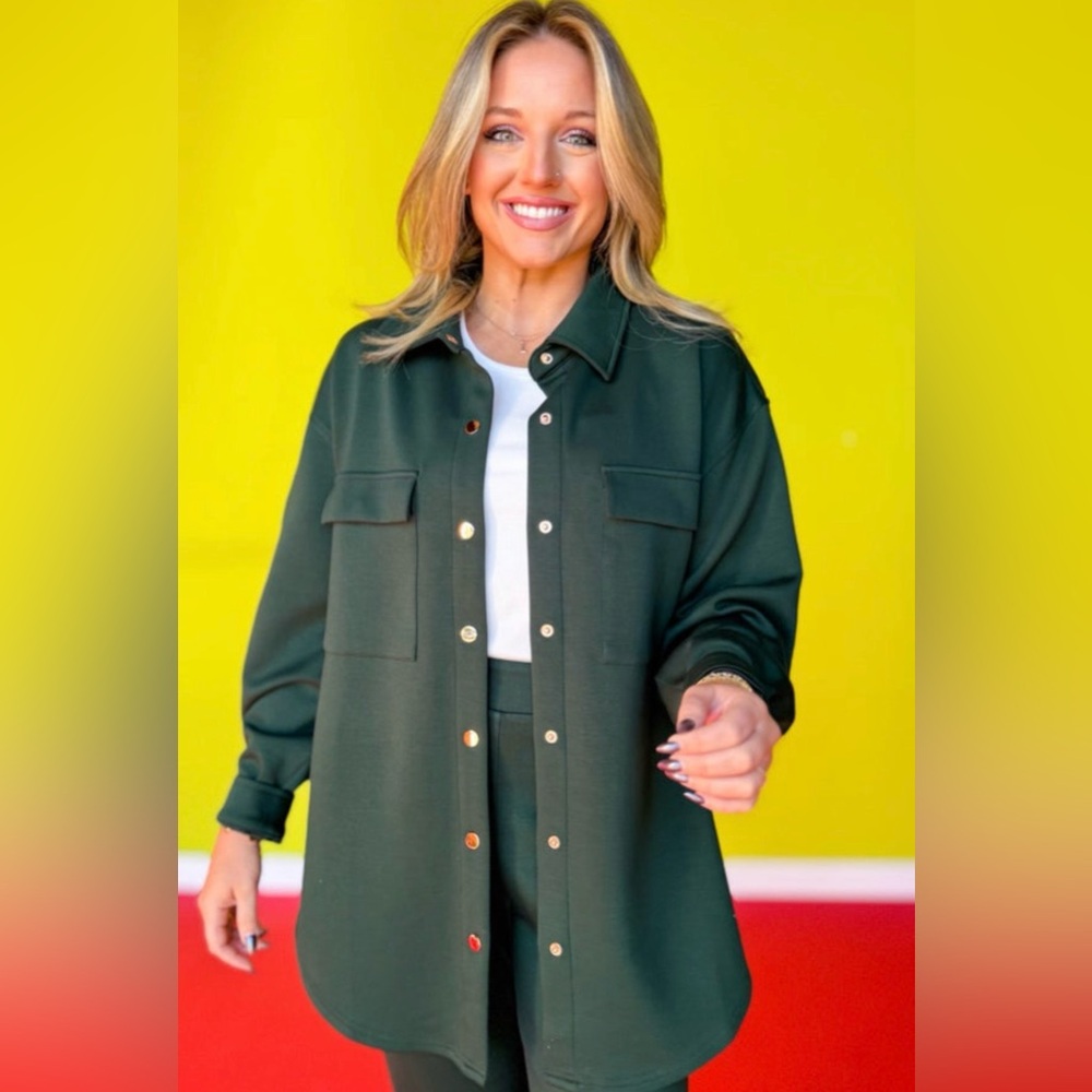 SSYS Frankie Air Shacket in Hunter